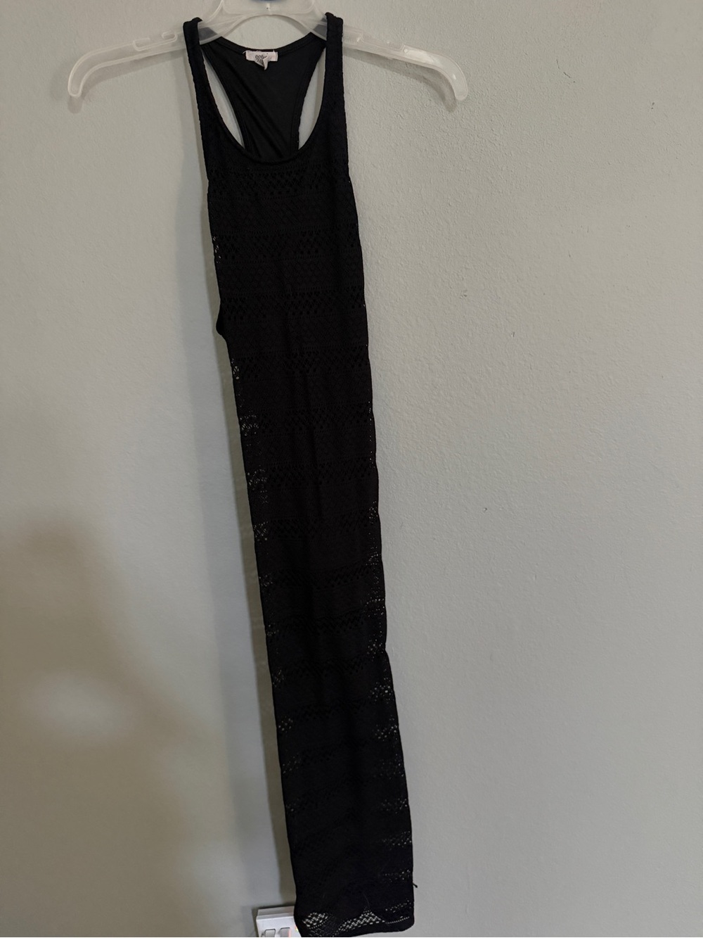 Black midi dress